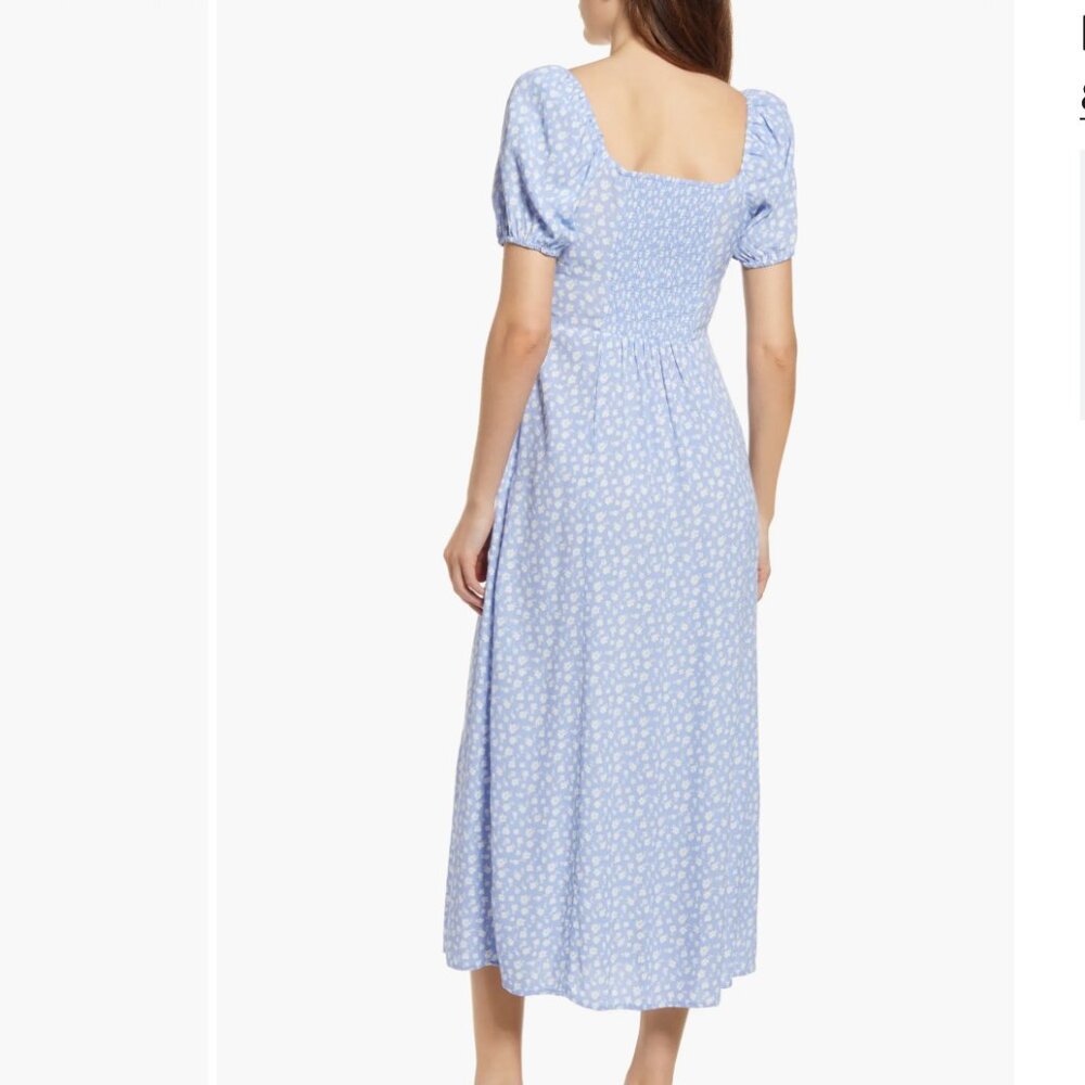 & Other Stories Blue Midi Dress